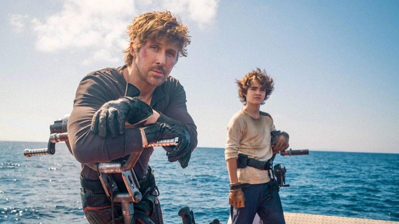 Ryan Gosling e Flynn Gray no set de Star Wars: Starfighter