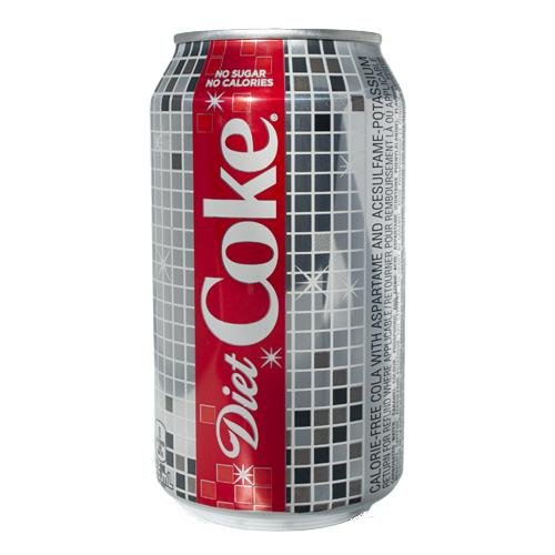 Lata de refrigerante diet sem açúcar